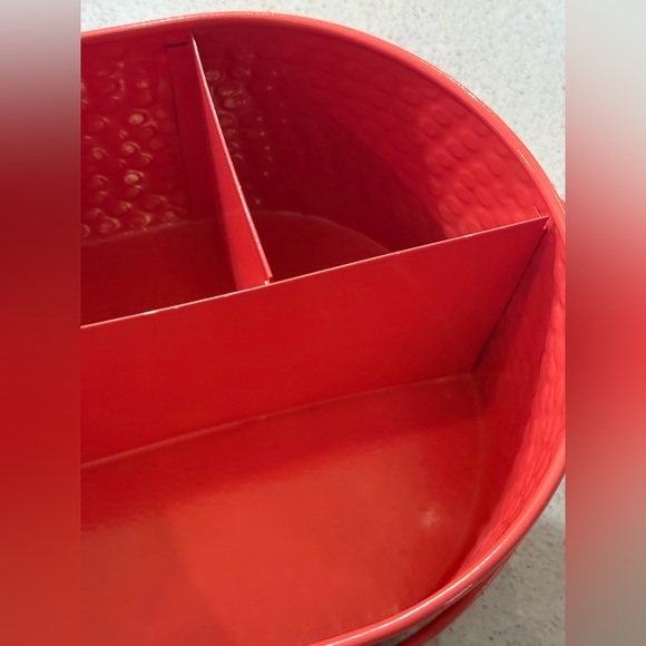 Hammered Metal Coral Kitchen Utensil Holder - Picture 3 of 11